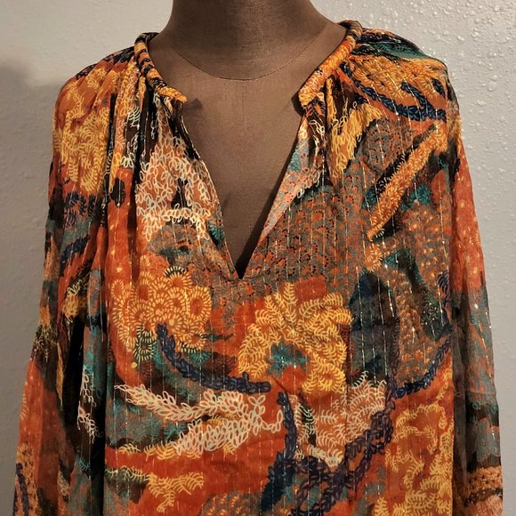 A.L.C Dana Metallic Striped Top - Picture 7 of 14